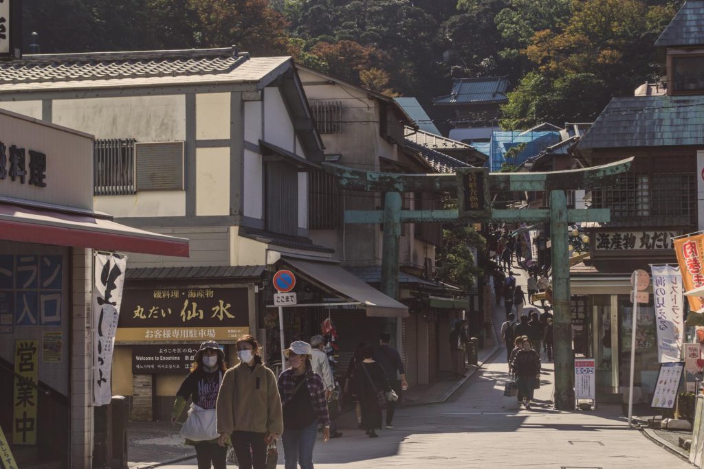 Enoshima Island Japan - Benten Nakamise Dori Street 1