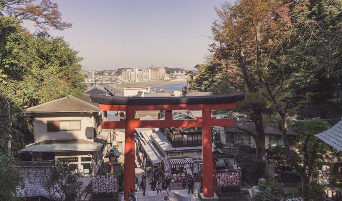 Enoshima Island Japan - Enoshima Shrine Light