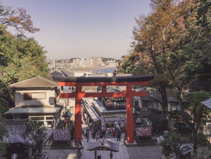 Enoshima Island Japan - Enoshima Shrine Light