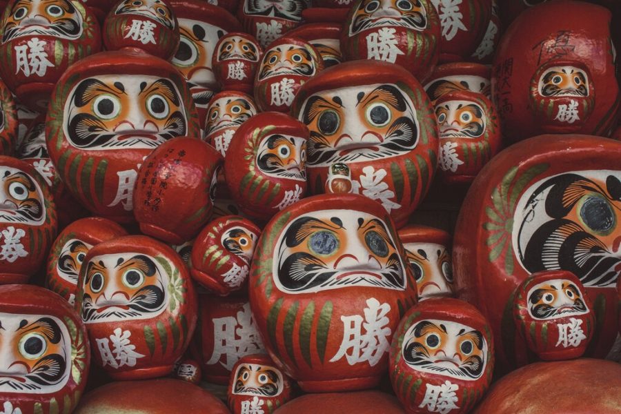 Katsuoji Temple Osaka Japan Travel 4 Daruma Dolls