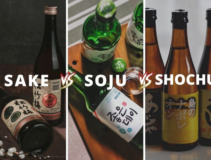 Sake vs Soju vs Shochu Difference