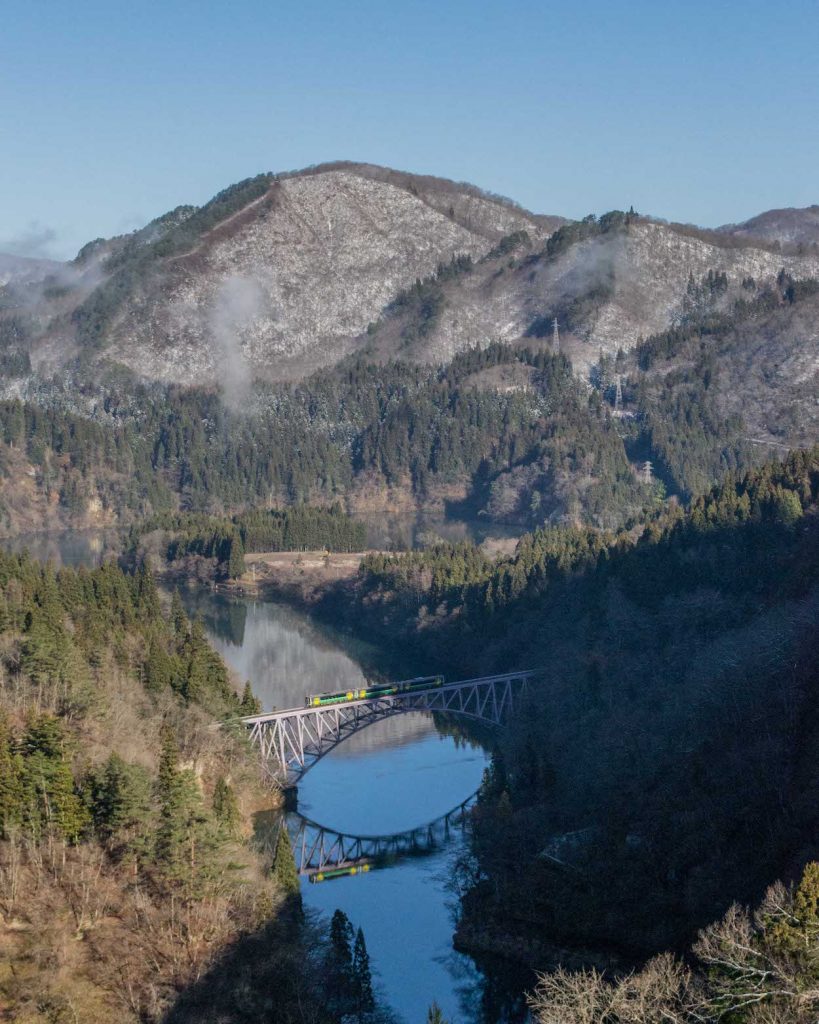 Aizu Wakamatsu Fukushima - No. 1 Tadami River Bridge Viewpoint 1