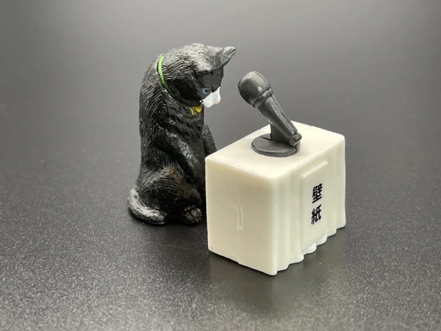 Cats Dogs Apologising Press Conference Figures Gacha Capsule Toys 6