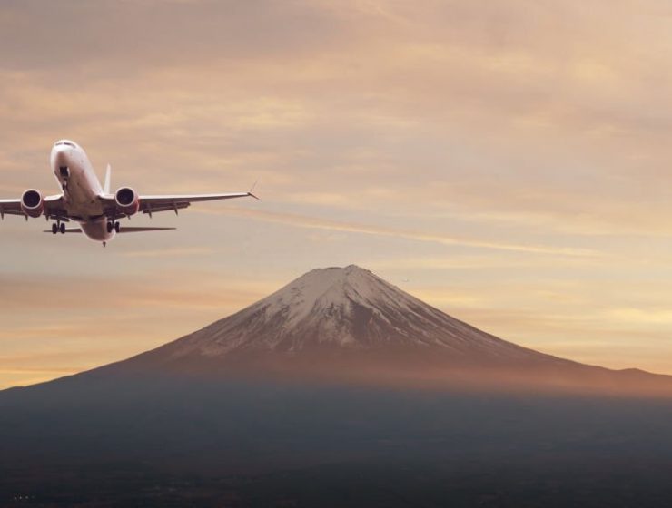 Plane Japan Mt Fuji Opening Borders