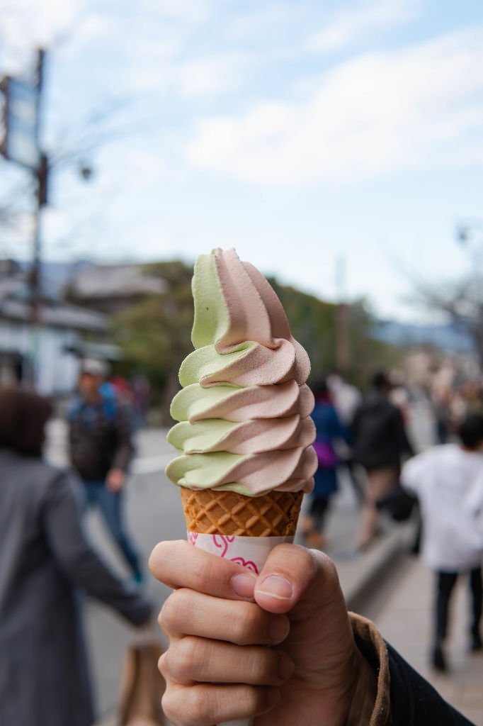 Arashiyama Ice Cream Matcha & Sakura