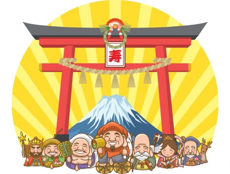 Japan Lucky Gods Good Fortune